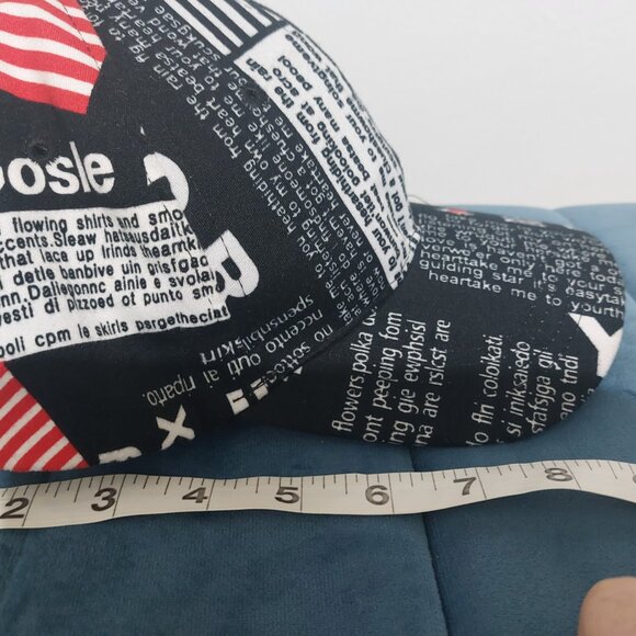 Simple Lightweight HAT CAP Multicolored Wordings Black White Everyday Casual Hat - Picture 6 of 11